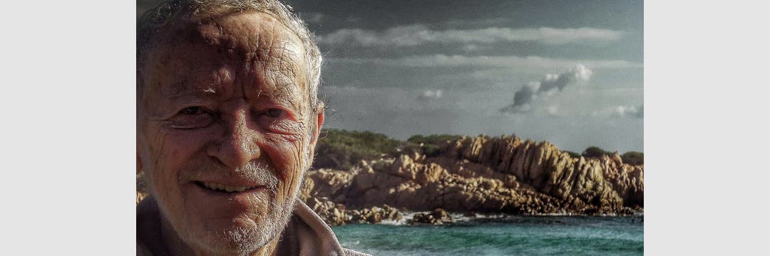 Mauro Morandi auf der Insel Budelli im Archipel von La Maddalena im Norden Sardiniens.