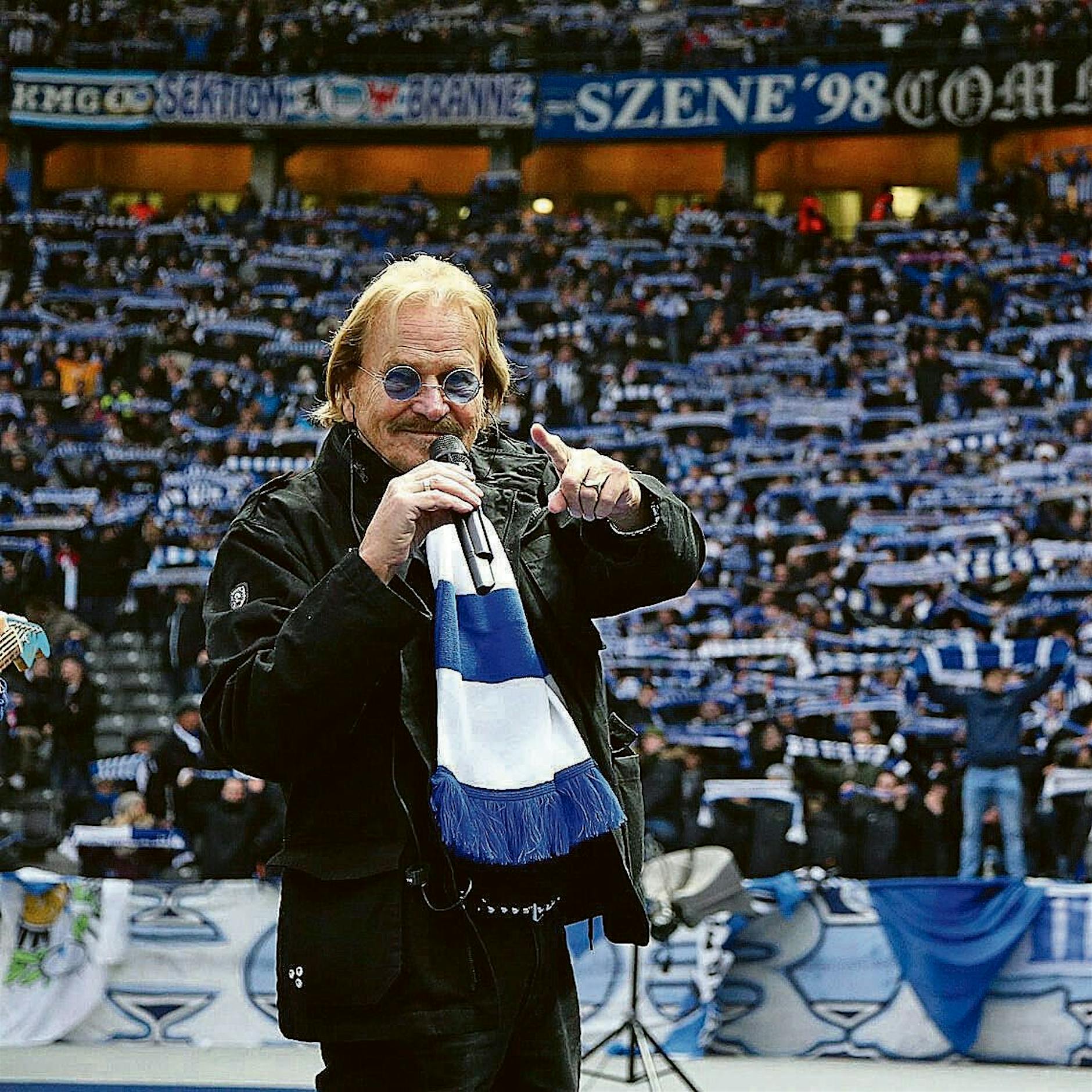 Image - Frank Zander bastelt an einer originellen Idee, um die Hertha zu unterstützen