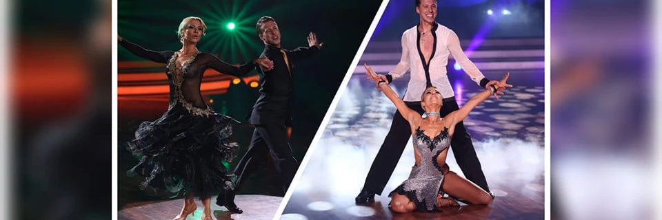 Bezaubert bei „Let's Dance“ in einem schwarzen Ballkleid genauso wie in einem Hauch von Nichts: Valentina Pahde.