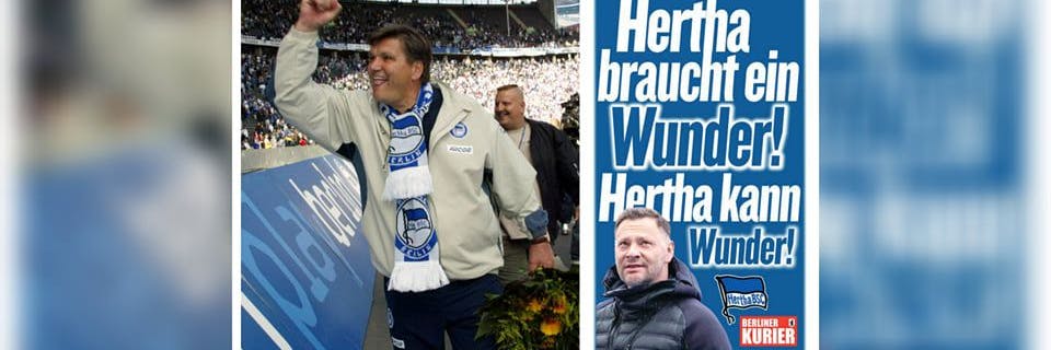 Hans Meyer genießt bis heute bei den Hertha-Fans Kultstatus. 
