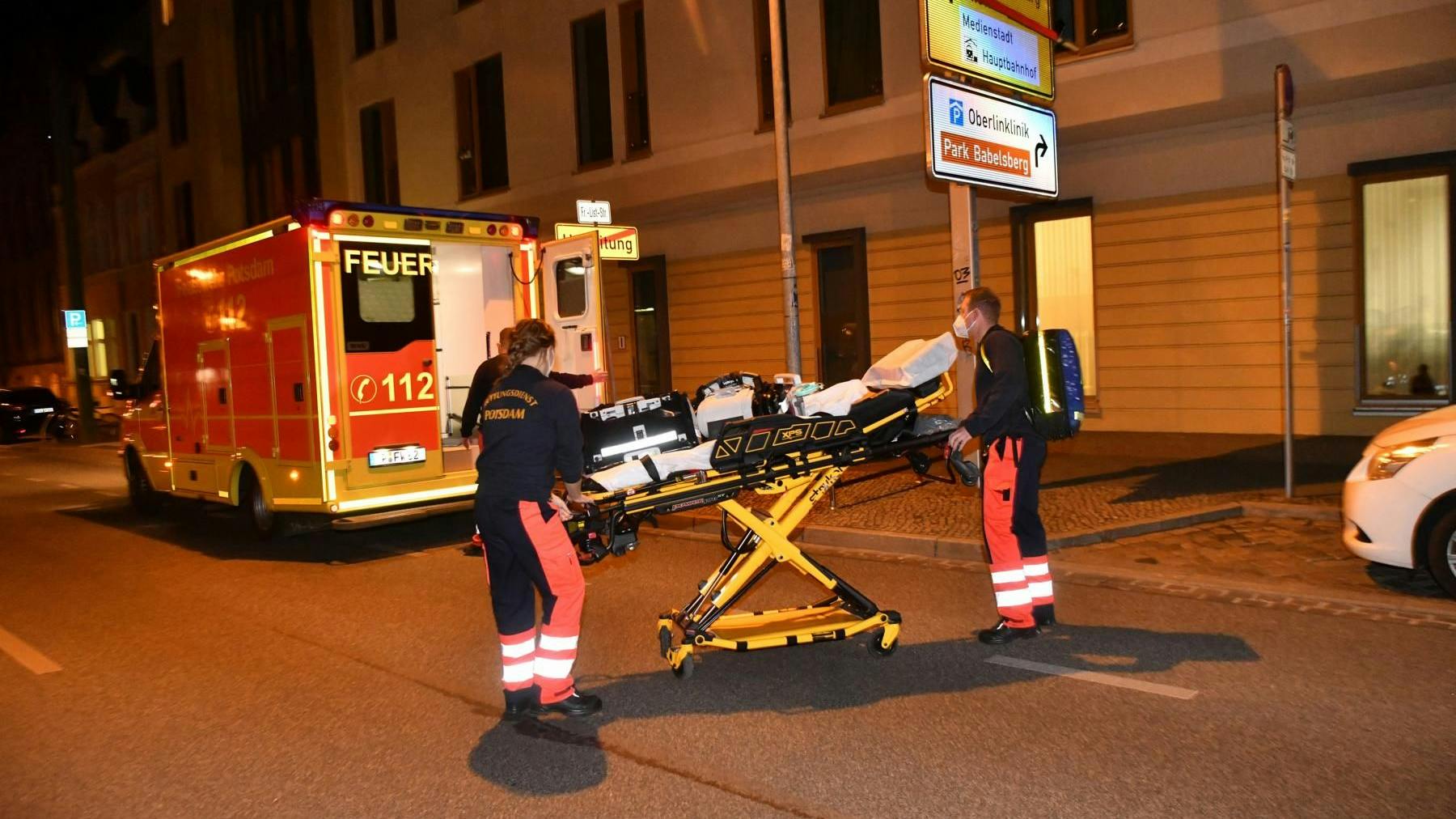 One severely injured person was taken to hospital.