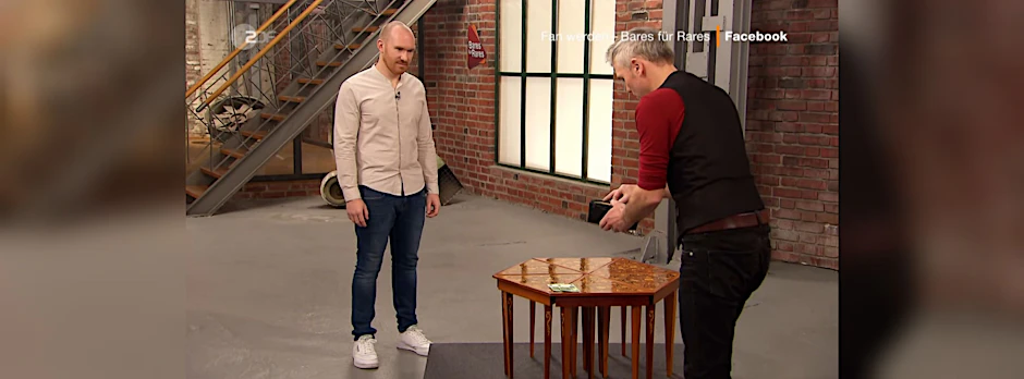 Gehen für 250 Euro über den „Bares für Rares“-Händlertisch: die musikalischen Tische.