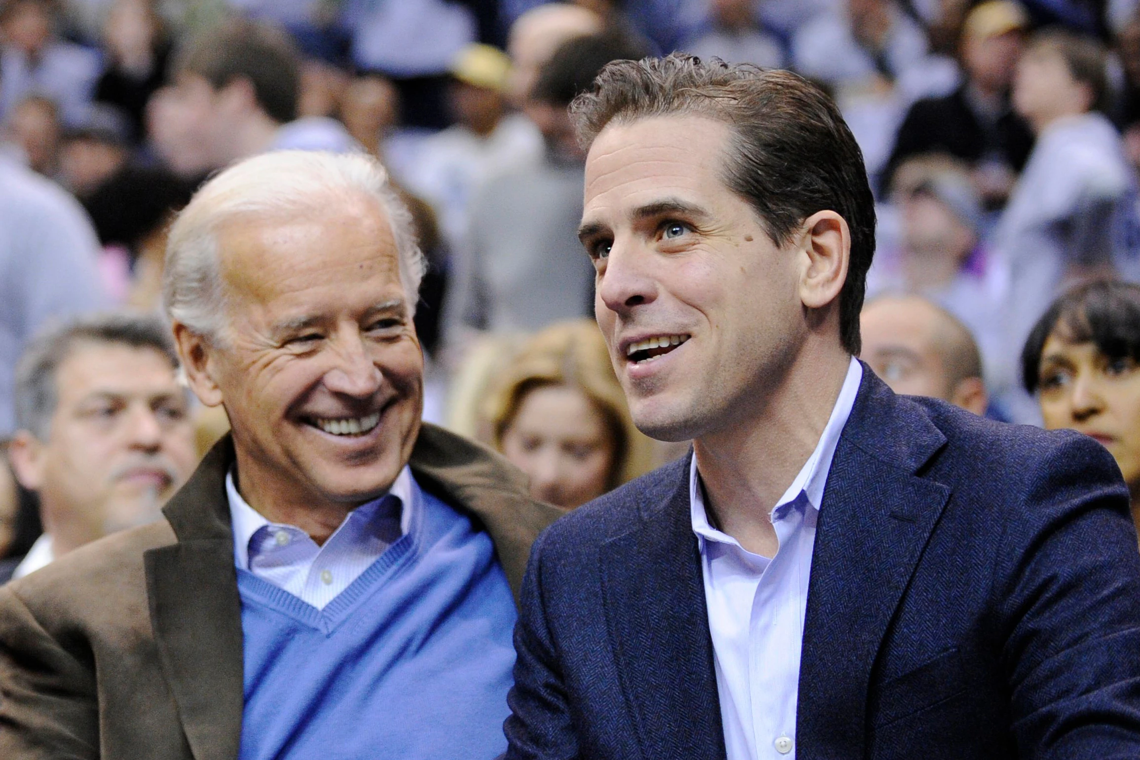 Joe Biden (l.) und sein Sohn Hunter: „Er gab mich nie auf, er wies mich nie ab.“