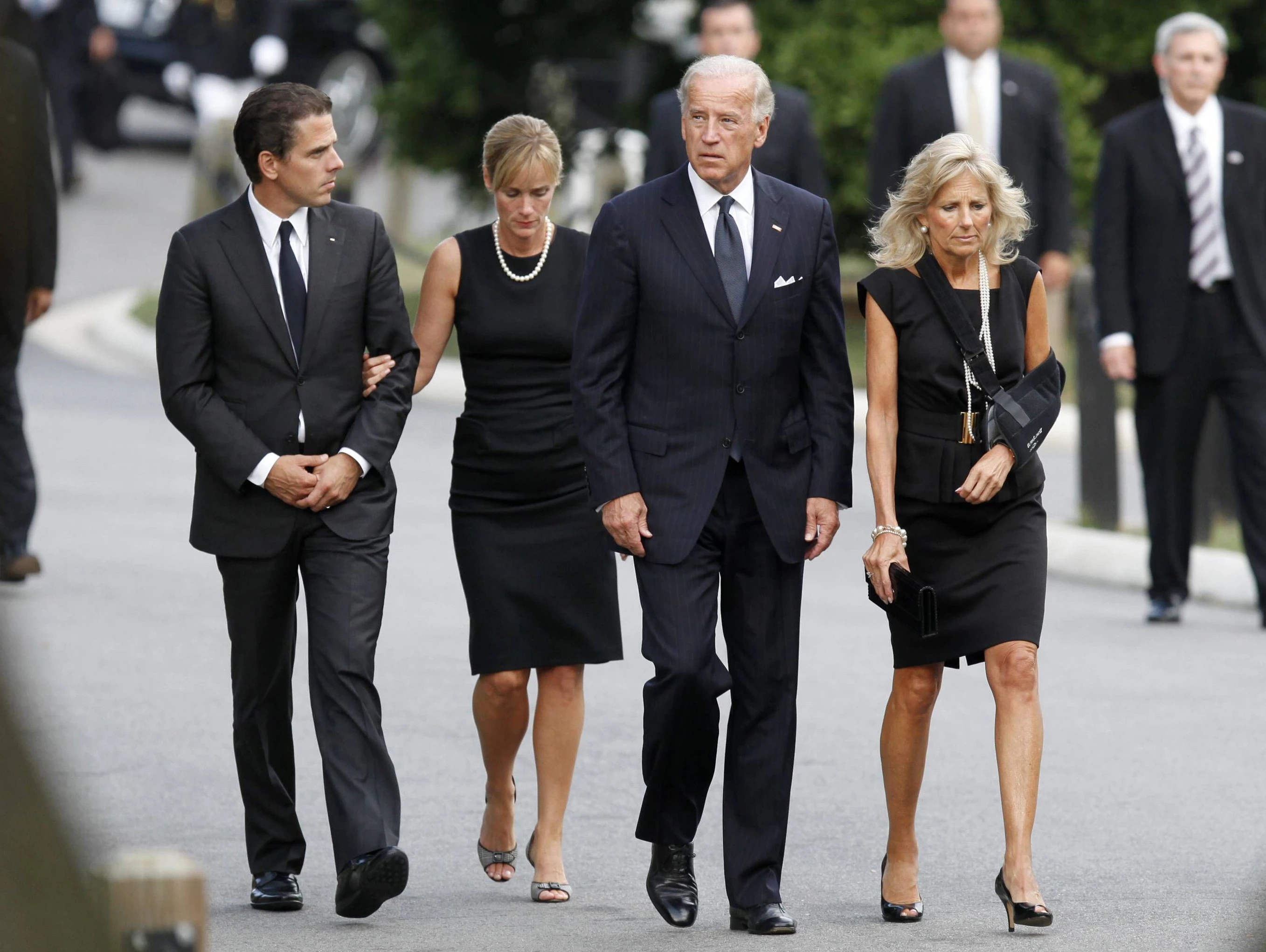 Familie Biden: Hunter und seine Frau Kathleen, Joe und Jill Biden.