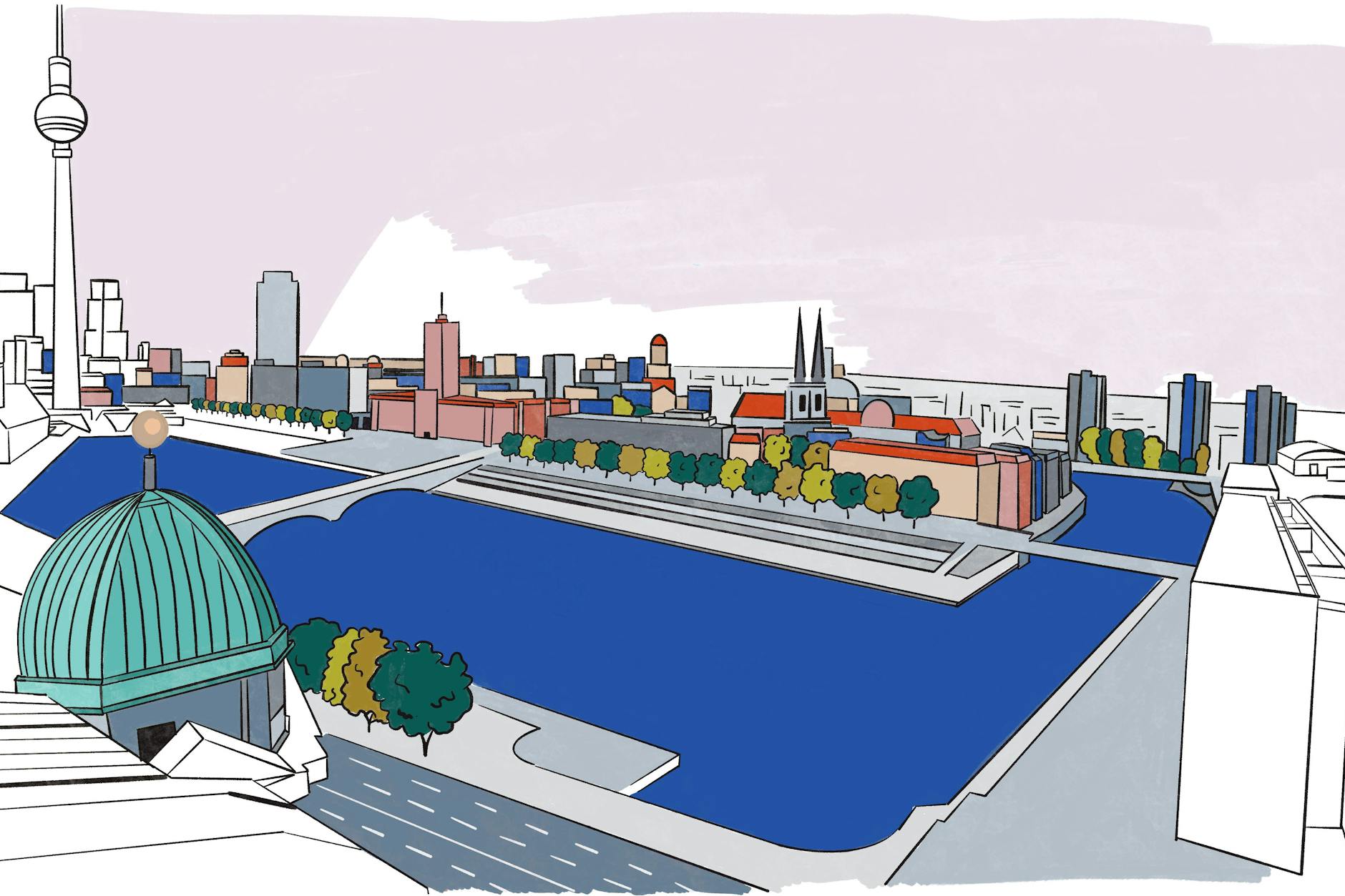 Sollte das Flussbad am Berliner Stadtschloss kommen? Und was sagt die Hochkultur dazu? Die neueste Folge von „Brutal Berlin“ stellt sich den brisanten Fragen der Stadt.