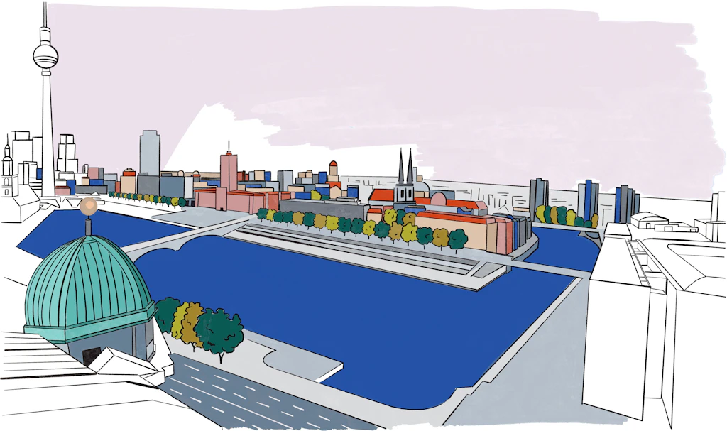 Schützengräben und Wasserwelten in der Alten Mitte von Berlin