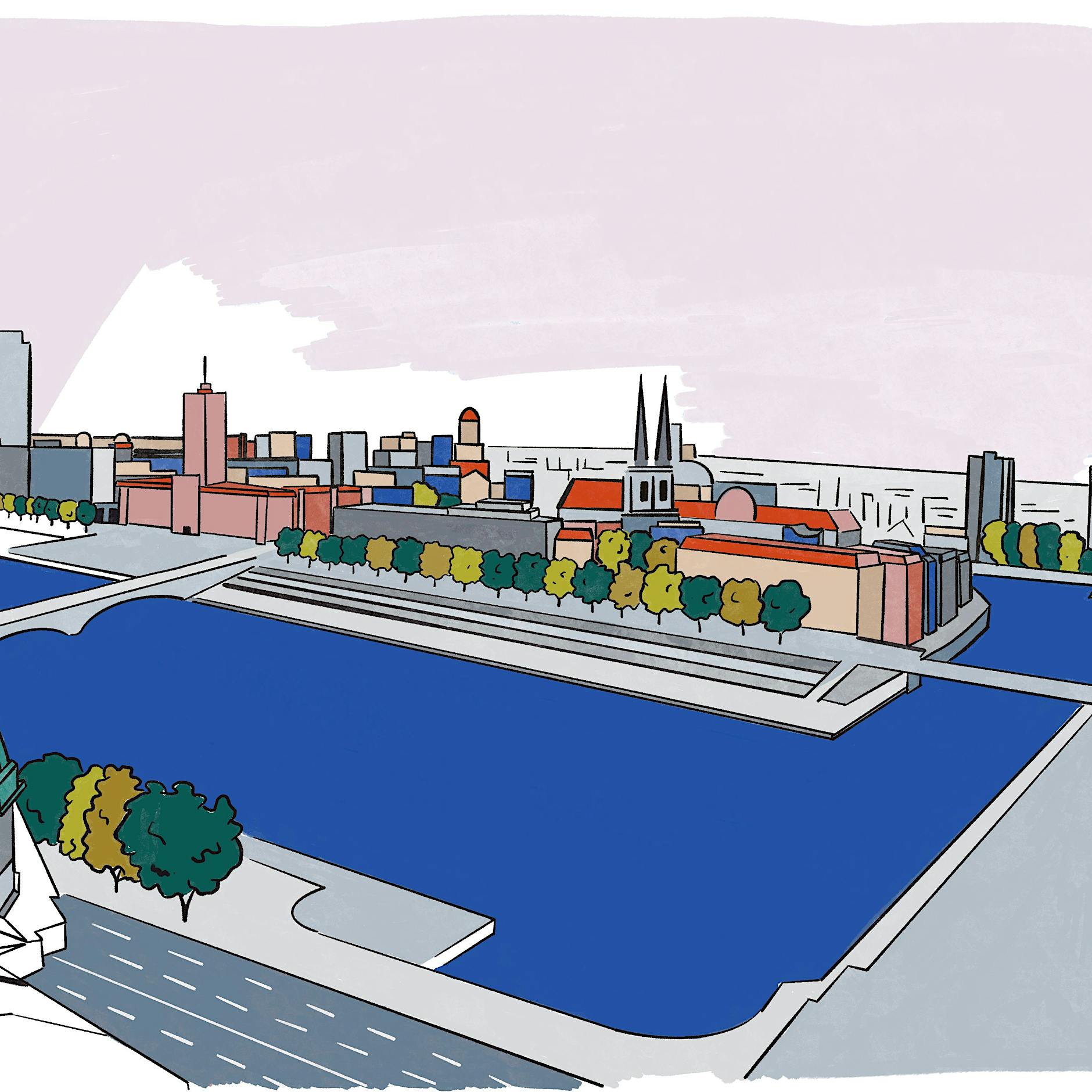 Schützengräben und Wasserwelten in der Alten Mitte von Berlin