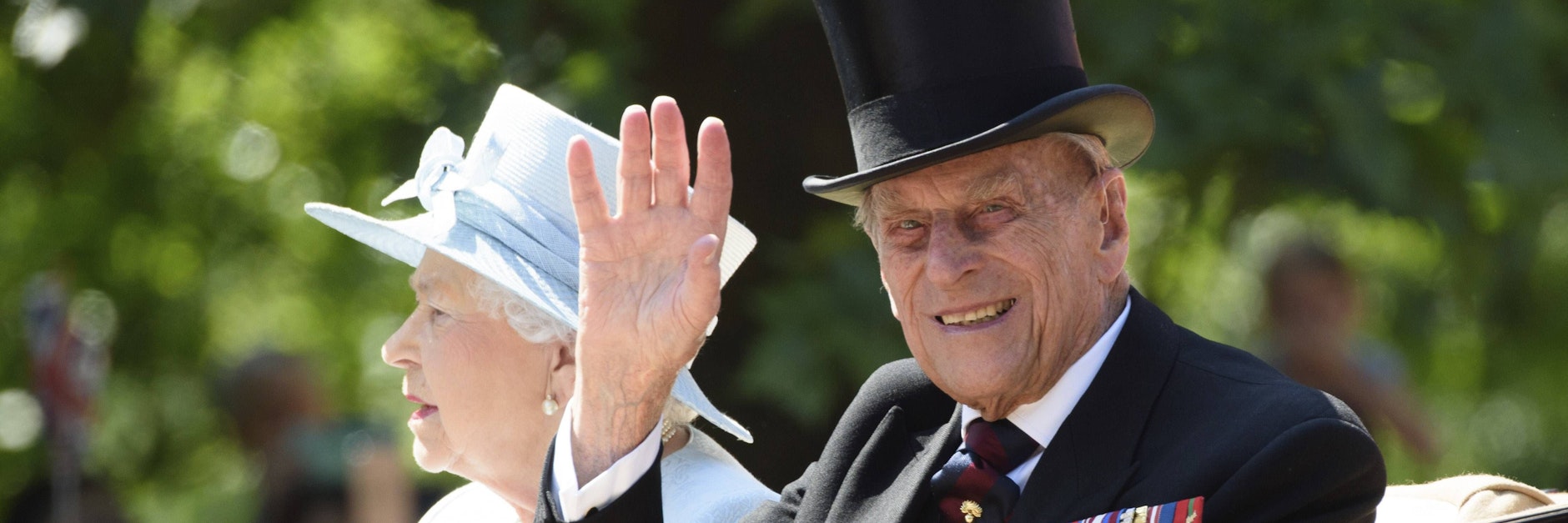 Prinz Philip mit seiner Ehefrau, der britischen Queen.