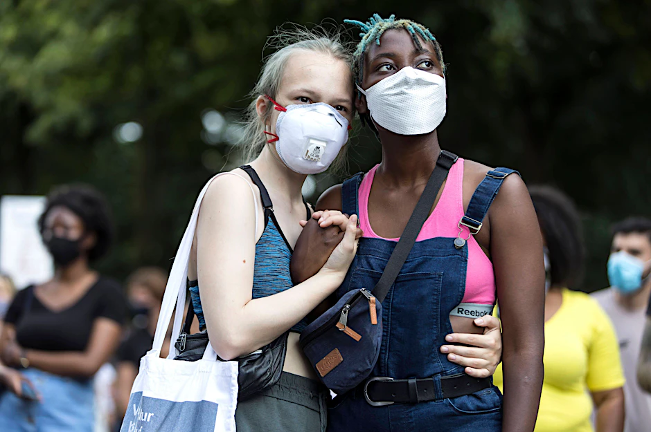 Miteinander für das Richtige: „Black Lives Matter“-Demonstration gegen Rassismus.