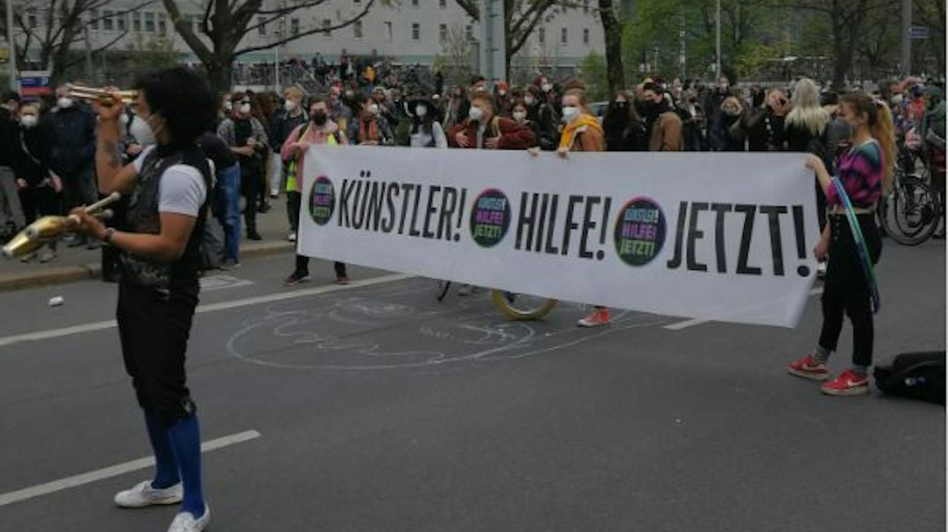 Die Club-Demo, fotografiert von unserer Reporterin&nbsp;Maria Sellamawit Häußler.