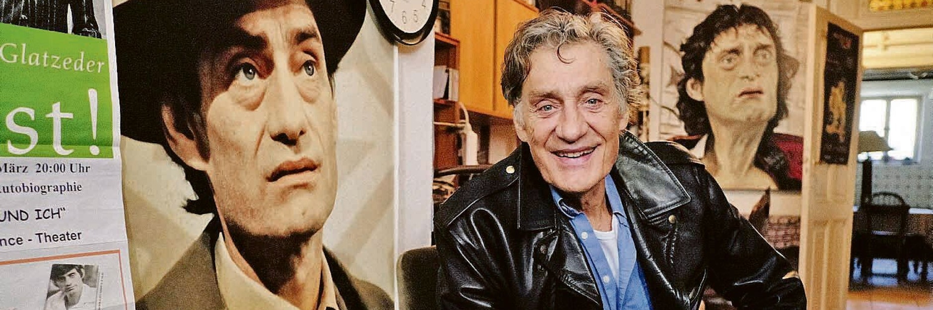 Winfried Glatzeder in seinen Haus in Pankow.