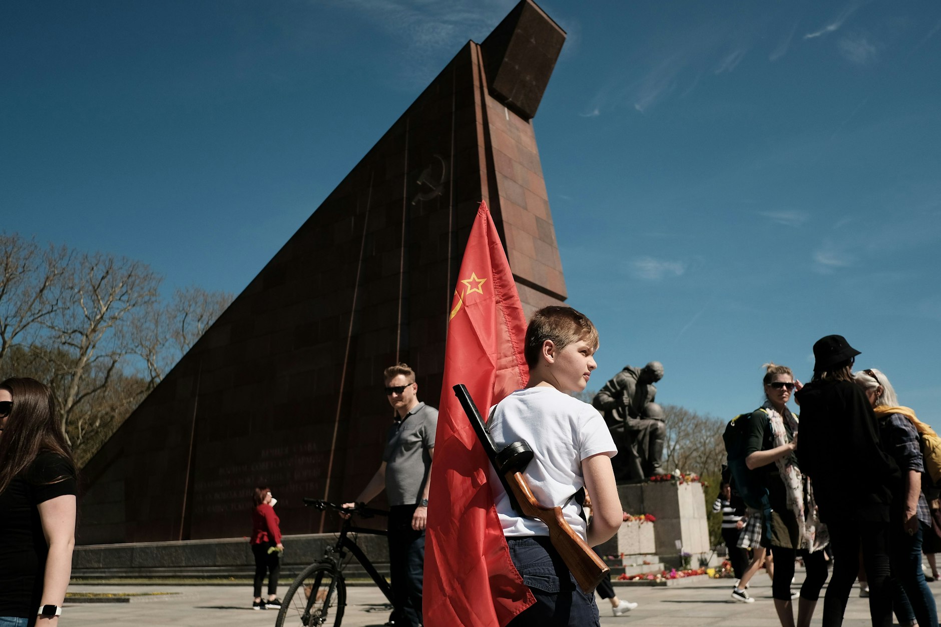 Treptower Park: Viele Berliner gedachten am vergangenen Wochenende des Kriegsendes in Europa am 8. Mai 1945.&nbsp;&nbsp;<br><br>