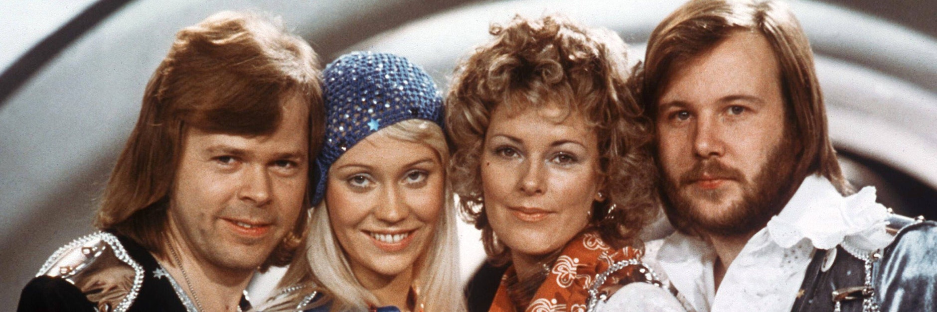 ABBA auf dem Höhepunkt ihres Erfolgs: Björn Ulvaeus, Agnetha Fältskog, Anni-Frid Lyngstad und Benny Andersson, circa 1975.