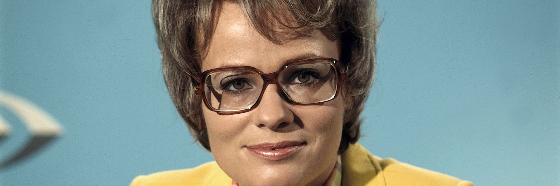 Die damalige ZDF-Nachrichtenmoderatorin Wibke Bruhns