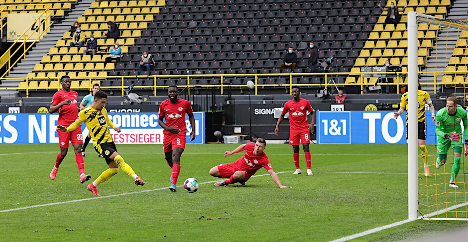 Vergangenes Wochenende gewann der BVB in der Bundesliga 3:2 gegen RB. Sancho traf kurz vor Schluss.