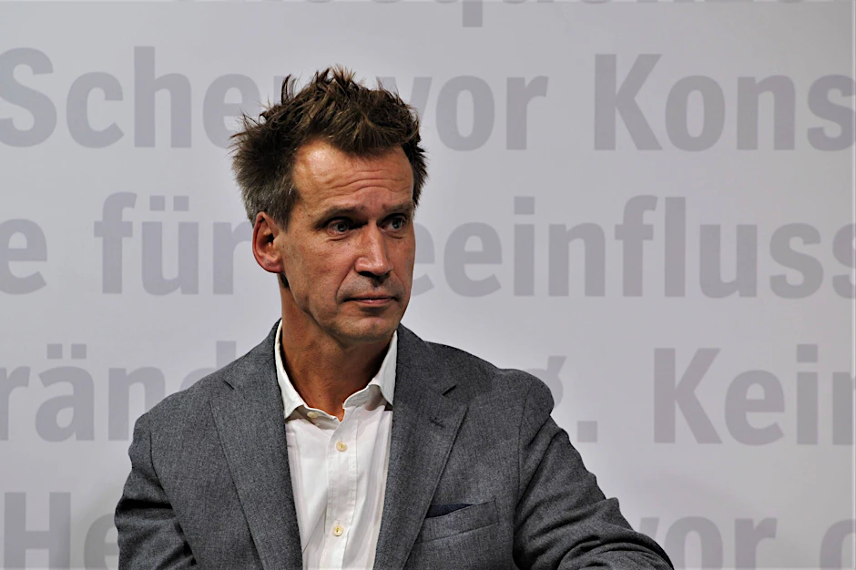 Der Literaturkritiker Volker Weidermann auf der Frankfurter Buchmesse 2019.