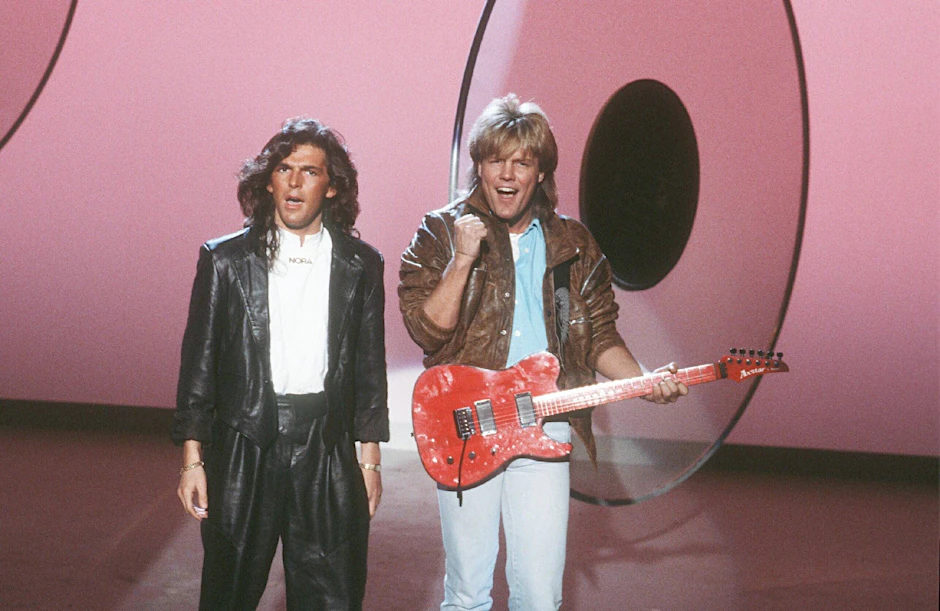 Ein Foto aus glücklichen Zeiten: Thomas Anders und Dieter Bohlen feierten als Modern Talking weltweit Erfolge. Wird der Schlager-Star Bohlens Nachfolger in der Jury von „Deutschland sucht den Superstar“ („DSDS“)?