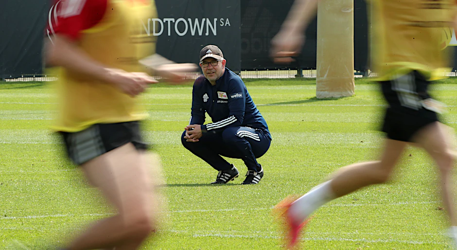 Hat diese Woche im Training genau hingeschaut: Union Berlins Trainer Urs Fischer.