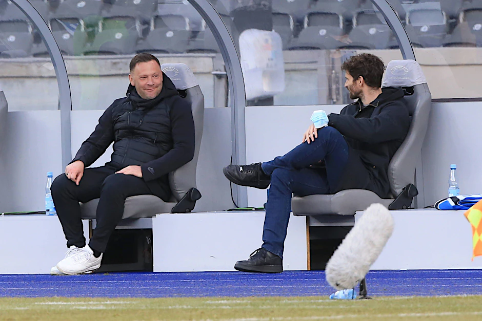 Trainer Pal Dardai und Sportdirektor Arne Friedrich haben die Rettungsmission fast geschafft.