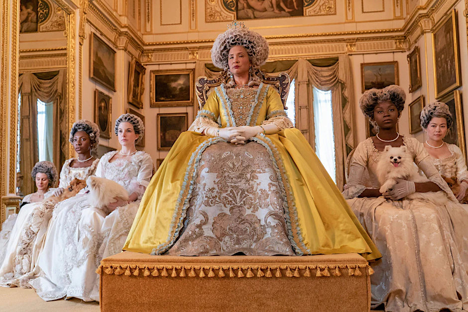 Golda Rosheuvel As Königin Charlotte in der Netflix-Serie „Bridgerton“.