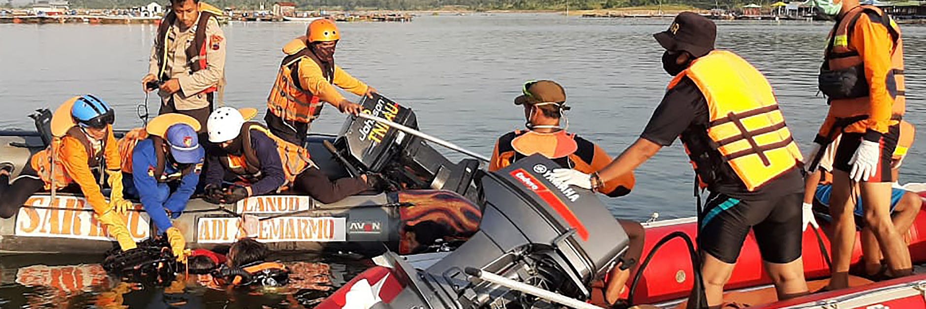 Rettungskräfte am Ort des Unglücks