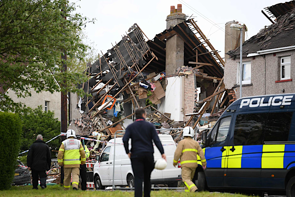 In Heysham bei Lancaster ist es zu einer Gasexplosion gekommen. Dabei kam ein Kind ums Leben.