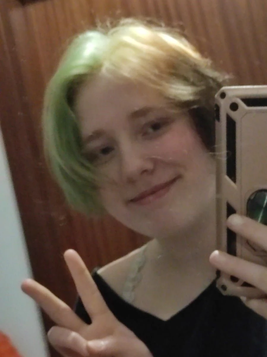 Ein aktuelles Handyfoto von Anna: Die Schülerin liebte es, ihre Haare bunt zu färben.&nbsp;