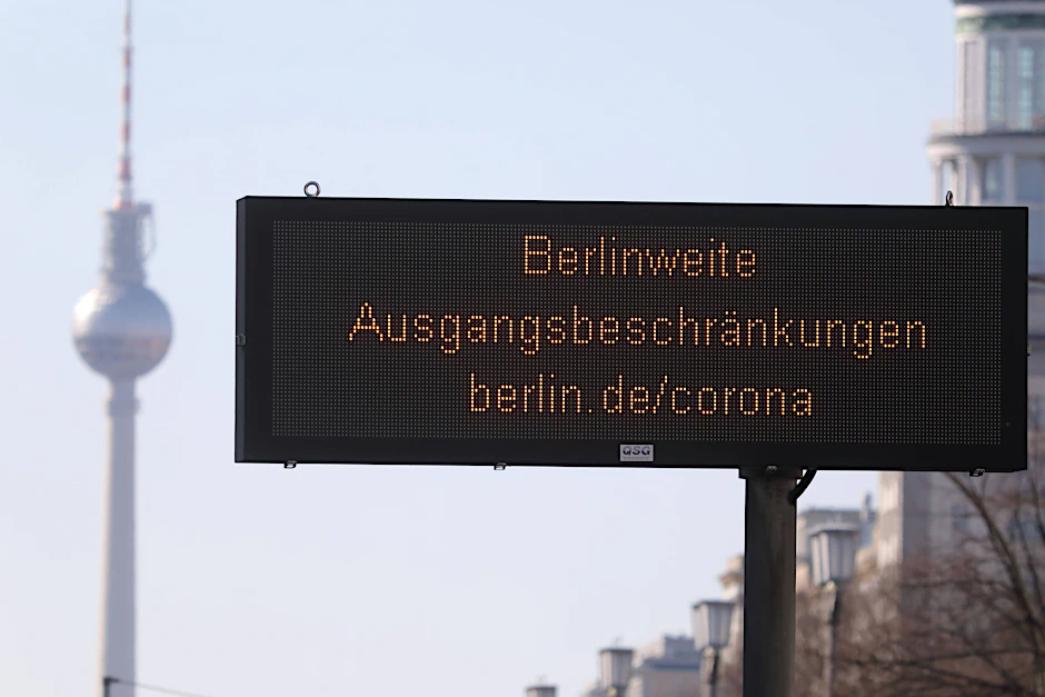 Die berlinweiten Ausgangsbeschränkungen sind ab Mittwoch Geschichte.