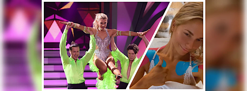 „Let’s Dance“-Favoritin Valentina Pahde strahlte&nbsp; im Viertelfinale bei ihrer Samba, hinter den Kulissen plagen die 26-Jährige aber Schmerzen.