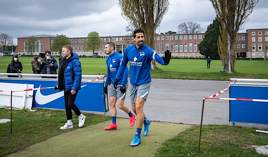 Sagt er schon bald wieder Tschüss? Sami Khediras Zukunft bei Hertha BSC ist noch offen.&nbsp;
