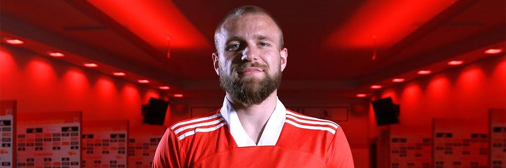 Aus Polen nach Köpenick: Union neuer Verteidiger Tymoteusz Puchacz (22).