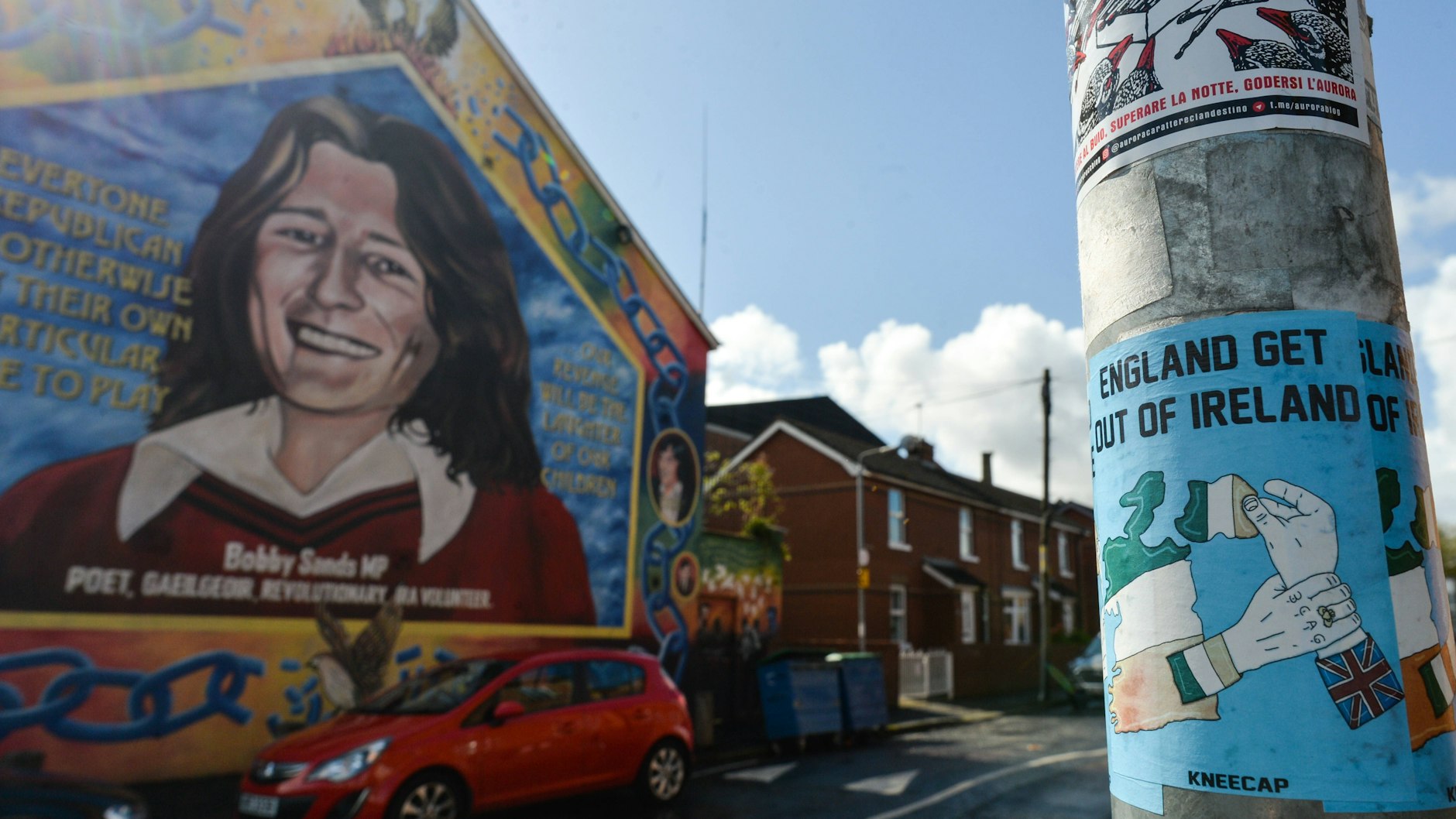 Danny Devenneys Bobby-Sands-Graffiti in Belfast.