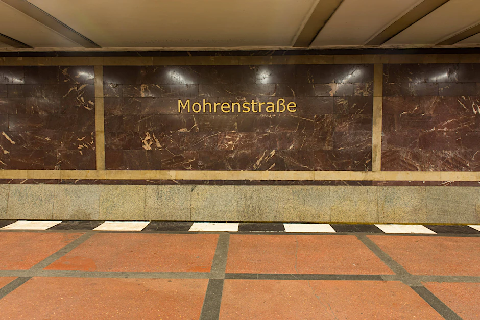 Der U-Bahnhof Mohrenstraße in Berlin.