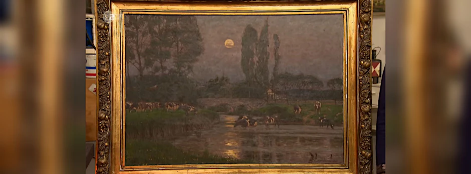 Dieses Gemälde von Arthur Wansleben steht bei „Bares für Rares“ zum Verkauf.