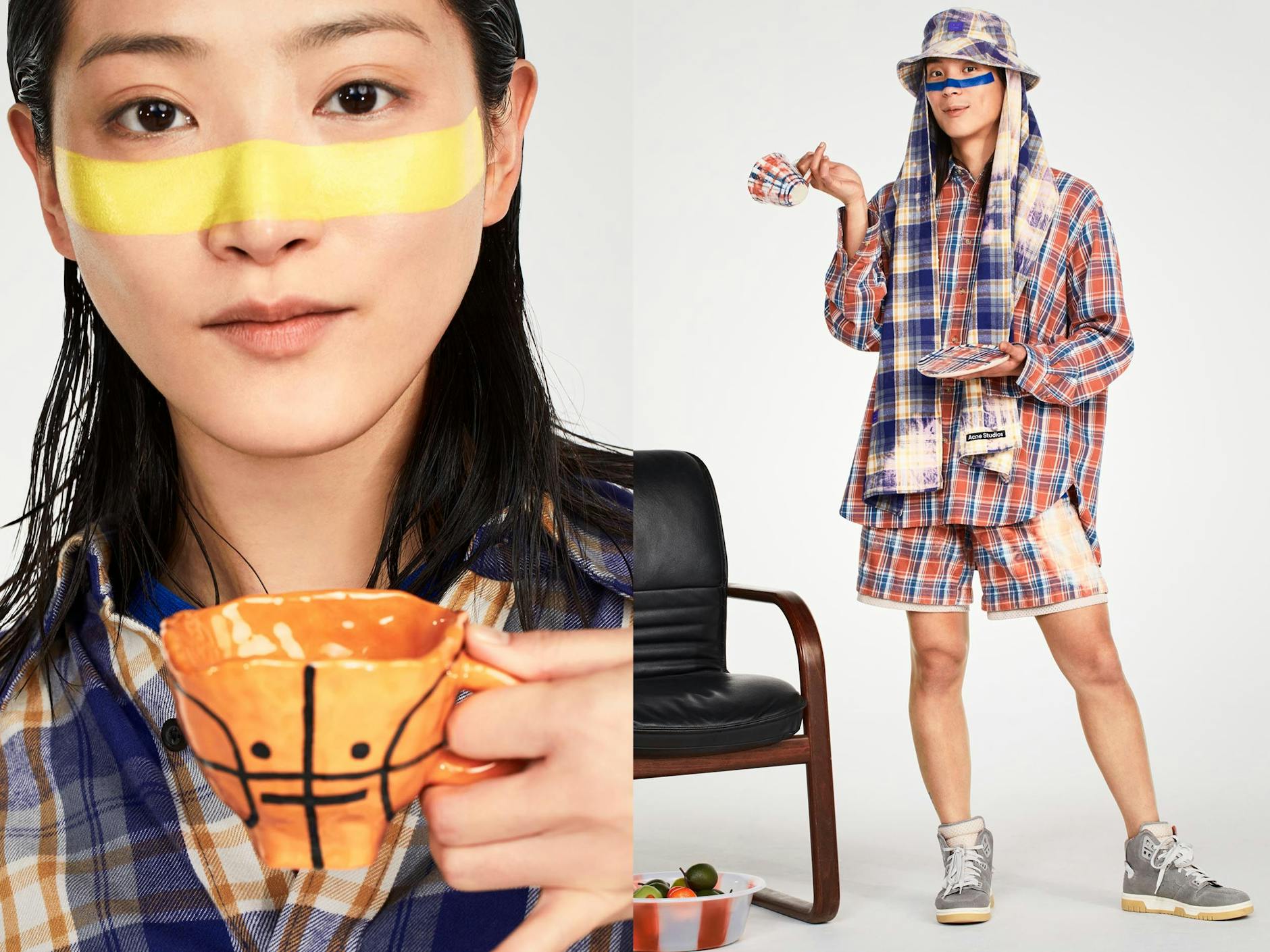 Die limitierte Gesichtstasse von Acne Studios ist sichtlich handgeformt und Teil der neuen Capsule Collection. 