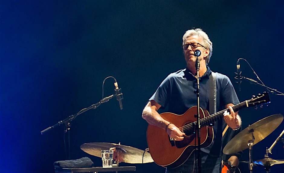 Eric Clapton bei einem Open-Air-Auftritt in London im Jahr 2018.&nbsp;