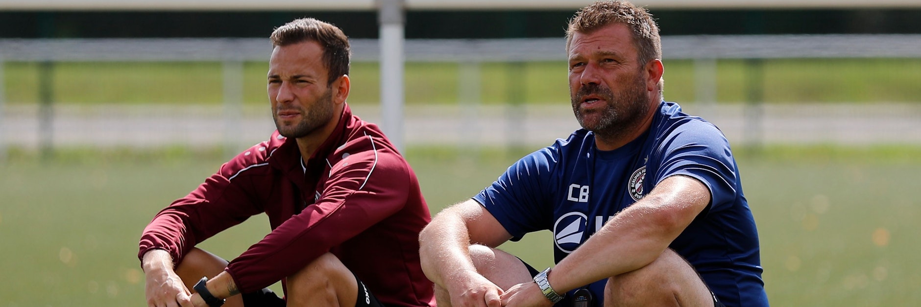 Time to say Goodbye! BFC-Trainer Christian Benbennek (r.) muss künftig ohne seinen Kapitän Ronny Garbuschewski planen.&nbsp;