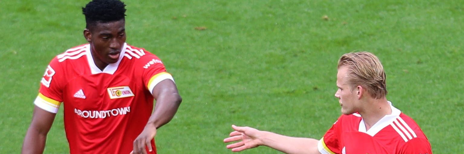 Die eine Leihgabe - Taiwo Awoniyi/l. - muss wohl zurück nach Liverpool. Und auch bei der anderen - Joel Pohjanpalo - steht nicht fest, ob er künftig für Leverkusen oder Union spielt.