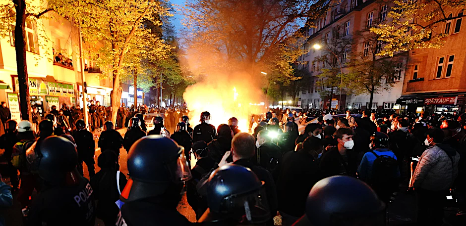 Bei der Demonstration in Neukölln kam es am Wochenende zu Ausschreitungen.
