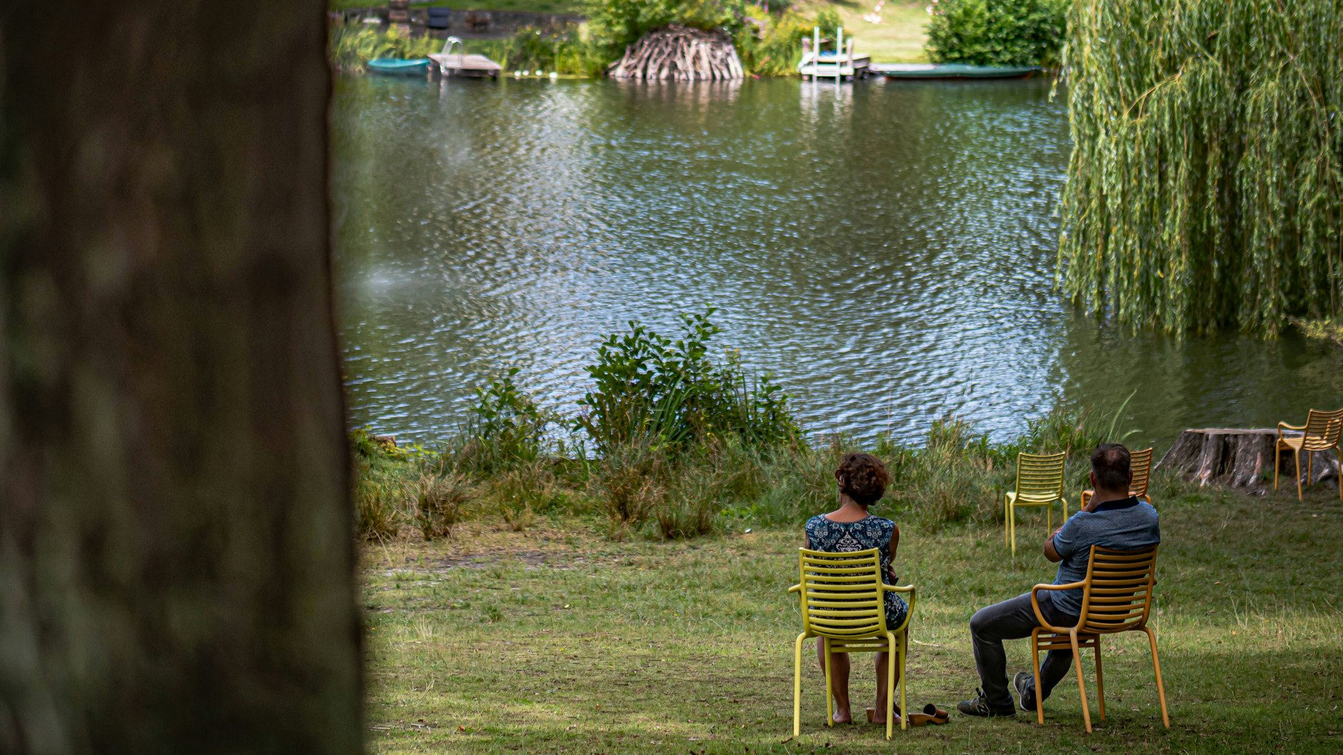 Im Haus am Waldsee gibt es neben der Natur auch viel Kunst zu entdecken.