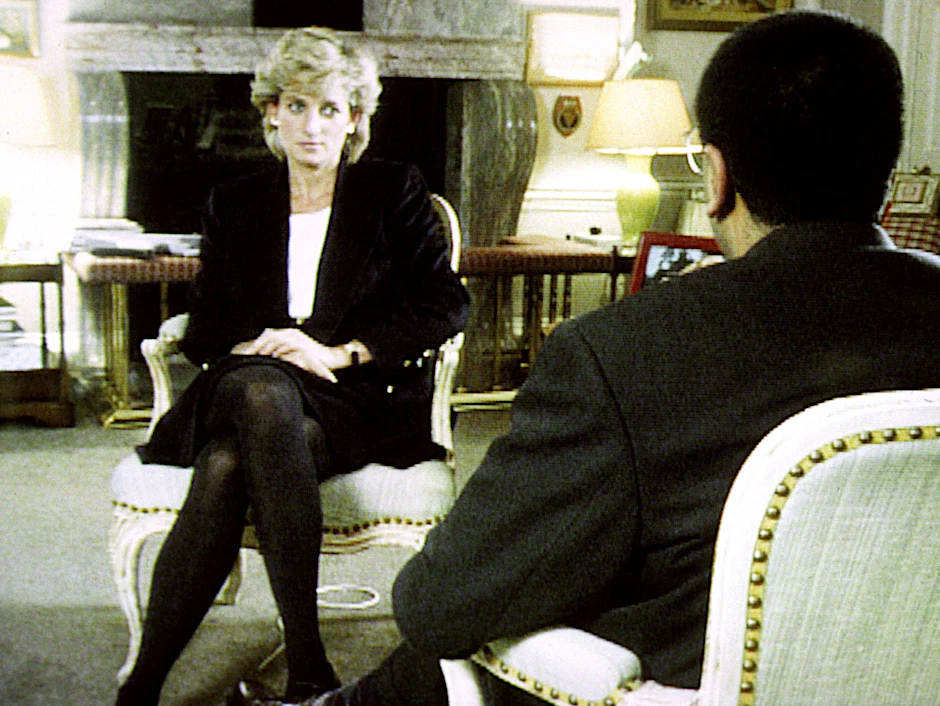 Prinzessin Diana 1995 im Gespräch mit  BBC-Reporter Martin Bashir.