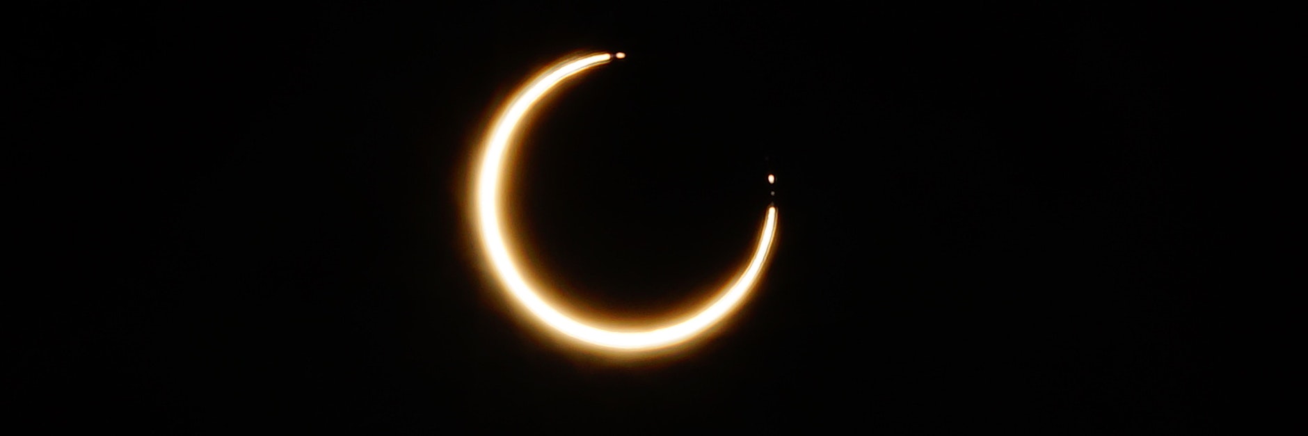 Diese ringförmige Sonnenfinsternis war 2017 in Puerto Aysen, Chile zu sehen.