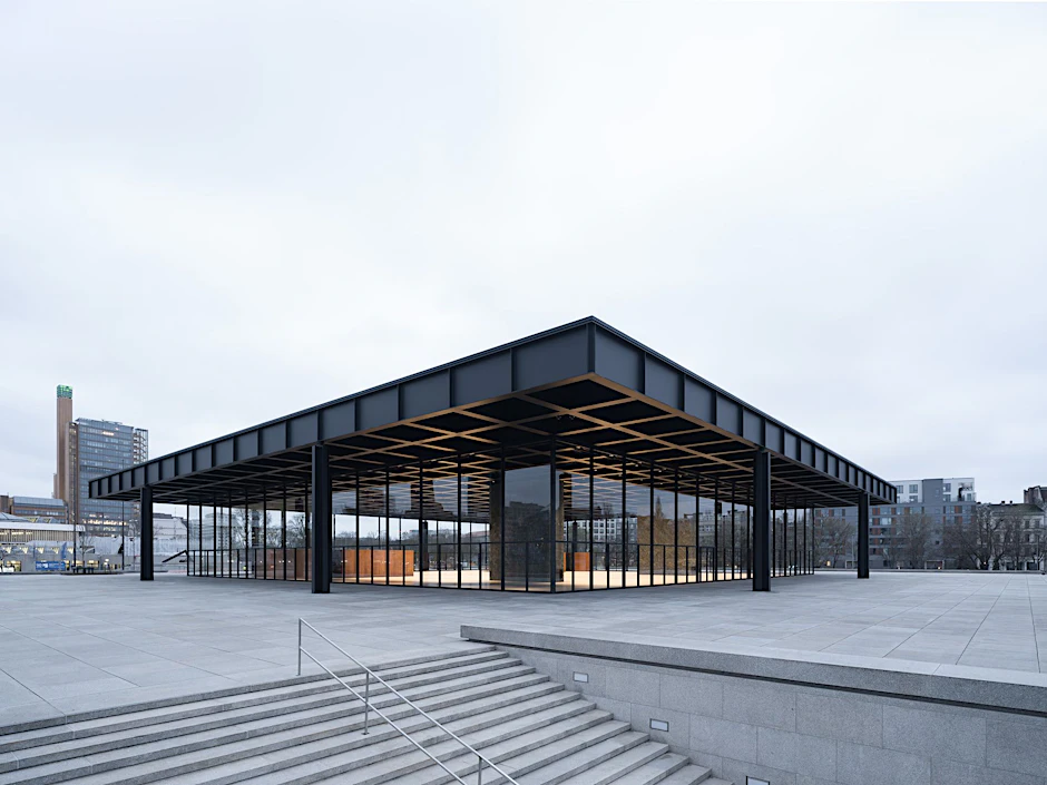 Die Neue Nationalgalerie an der Potsdamer Straße.