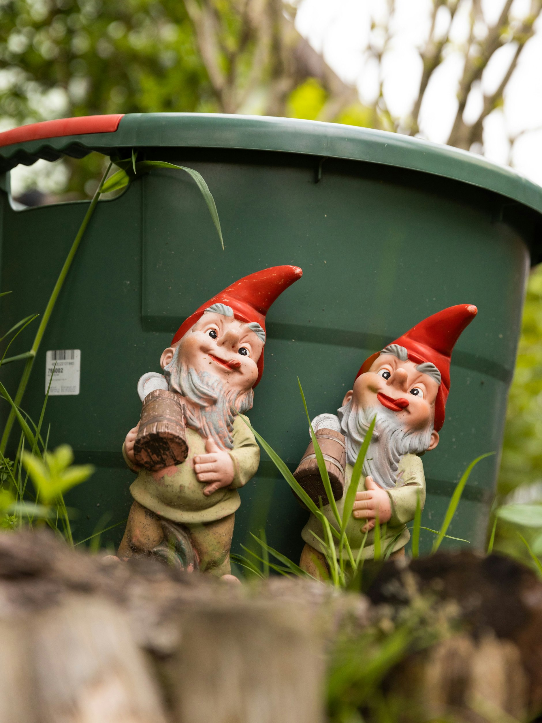 Der Gartenzwerg darf nicht fehlen.&nbsp;Kleingartenkolonie „Glück im Winkel“ in Berlin-Schöneberg