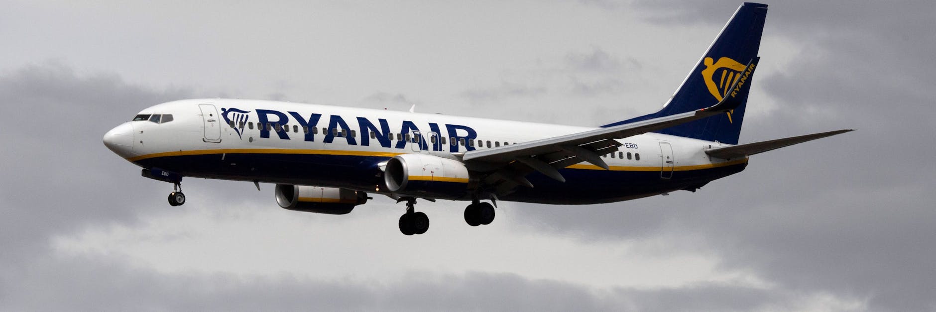 Eine Passagiermaschine von Ryanair