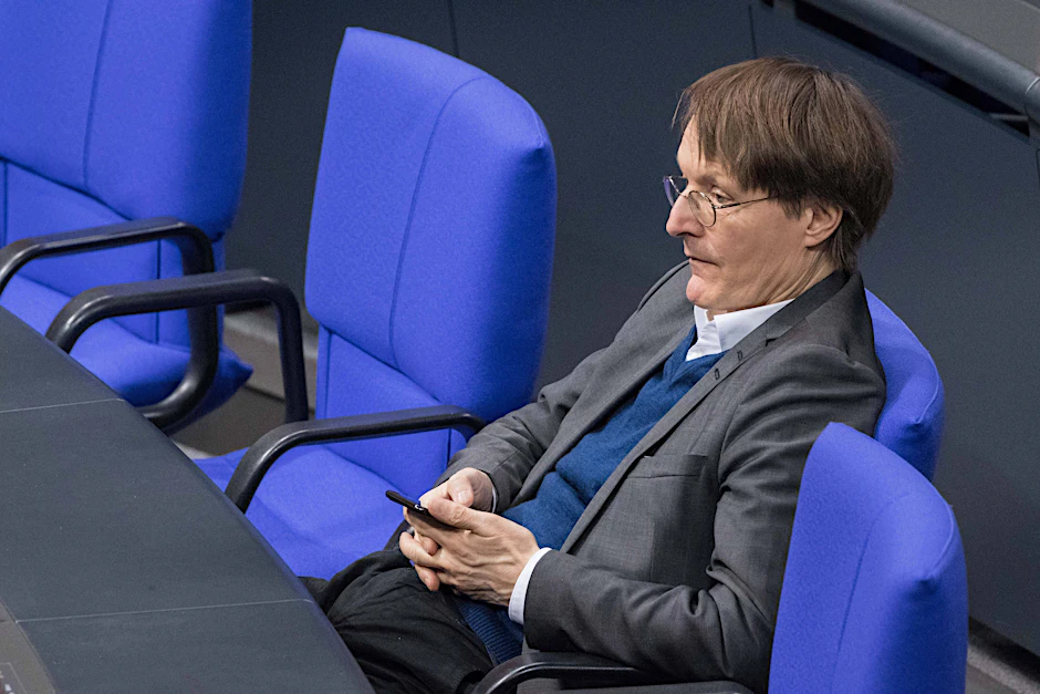 Karl Lauterbach (SPD) im Bundestag.