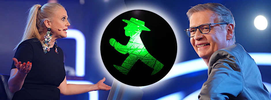 Bei einer Frage zum DDR-Ampelmännchen geriet Barbara Schöneberger bei „Wer wird Millionär“ mit Günther Jauch ins Straucheln. 