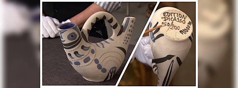 Dieser Krug von Pablo Picasso steht bei&nbsp;„Bares für Rares“ zum Verkauf.