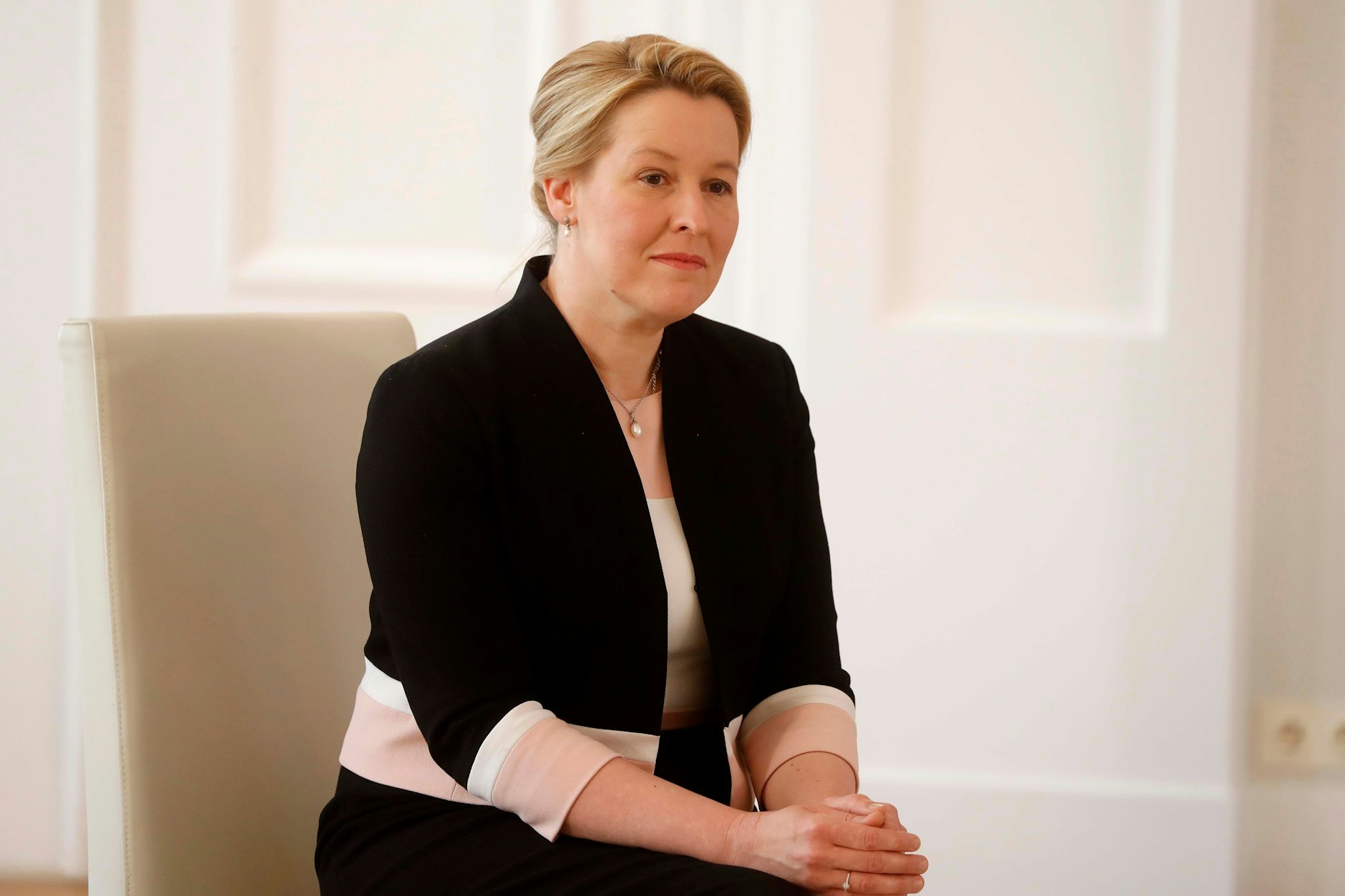 Franziska Giffey konzentriert sich jetzt auf den Wahlkampf. Sie ist Spitzenkandidatin der Berliner SPD für die Abgeordnetenhauswahl im September.