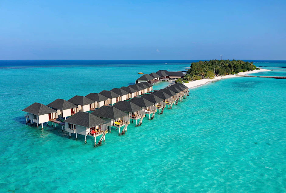 Insel im Nord-Mal-Atoll, Malediven.